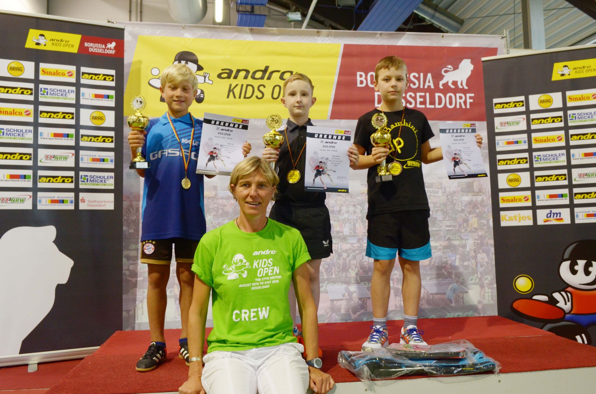 Siegerehrung andro Kids Open 2016 NRW-Talent-Cup