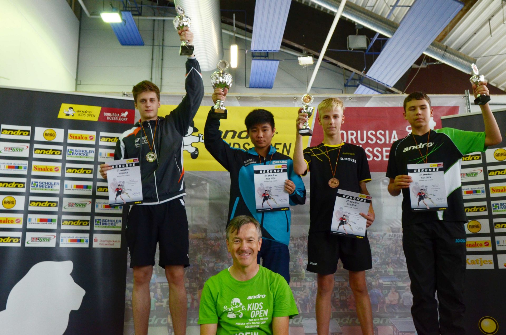 Siegerehrung andro Kids Open 2016