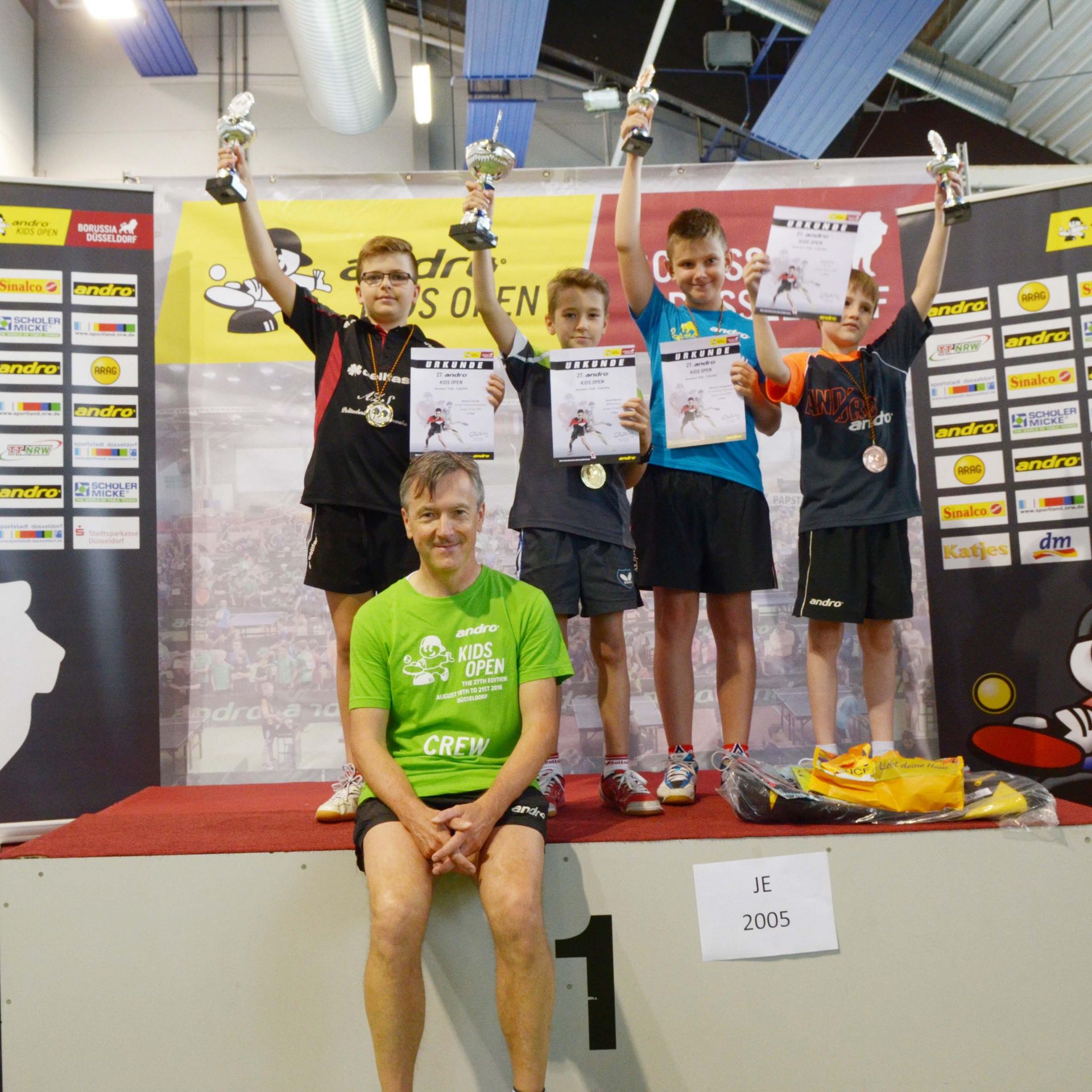 Siegerehrung andro Kids Open 2016 JE 05