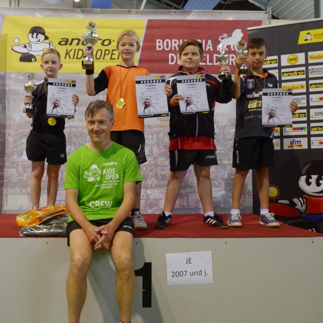 Siegerehrung andro Kids Open 2016 JE 07