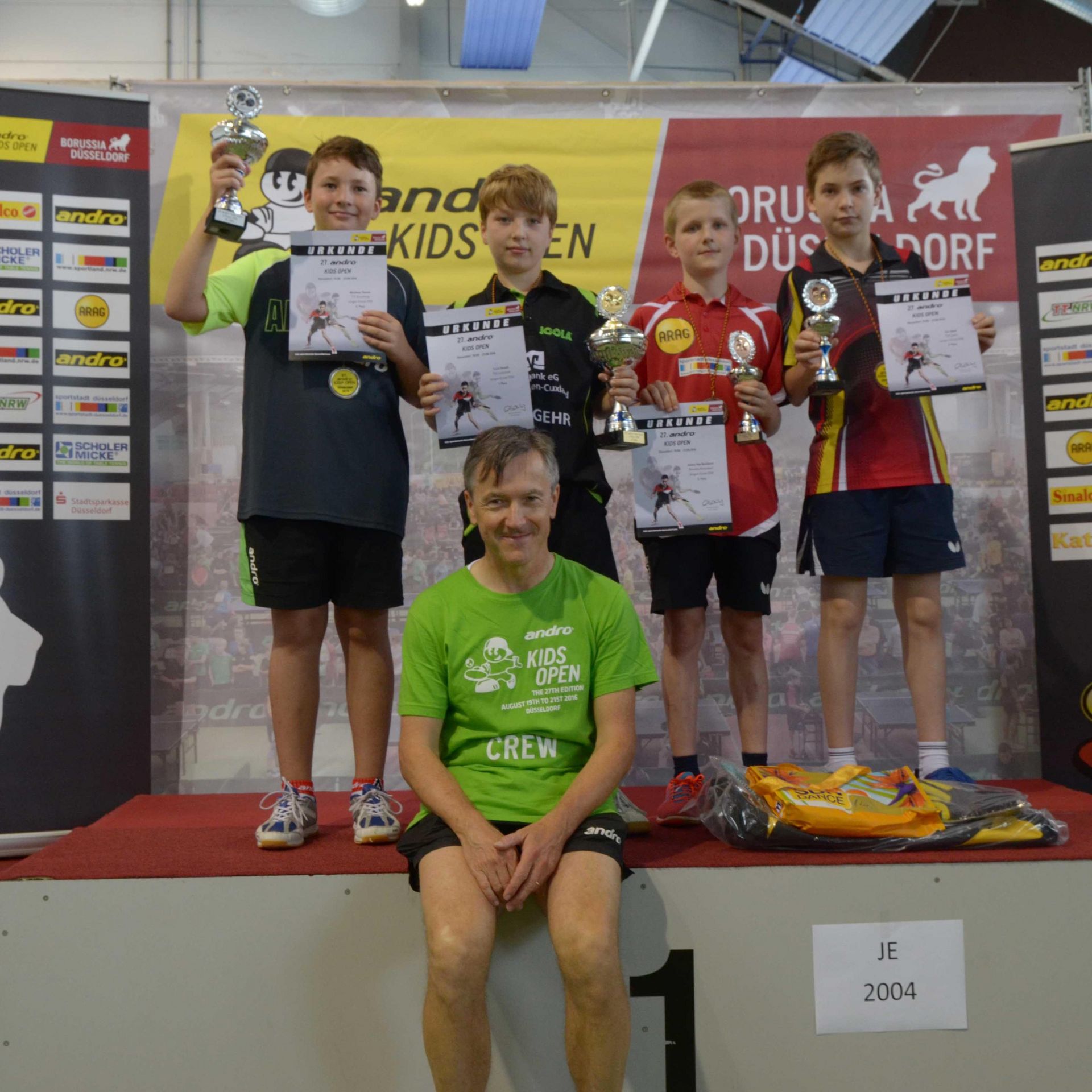 Siegerehrung andro Kids Open 2016 JE 04